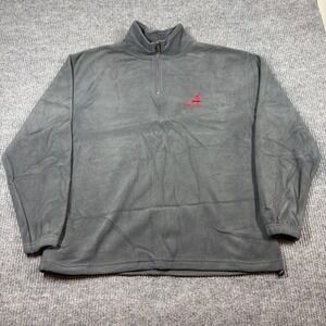 Vintage Red Oak Pullover Men's XL Gray Fleece 1/4‎ Zip Alabama Crimson Tide